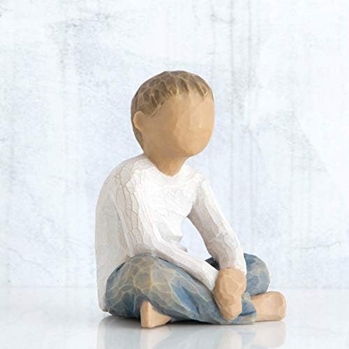 Villow Tree maštovite dijete, skulptirala ručno oslikana figura