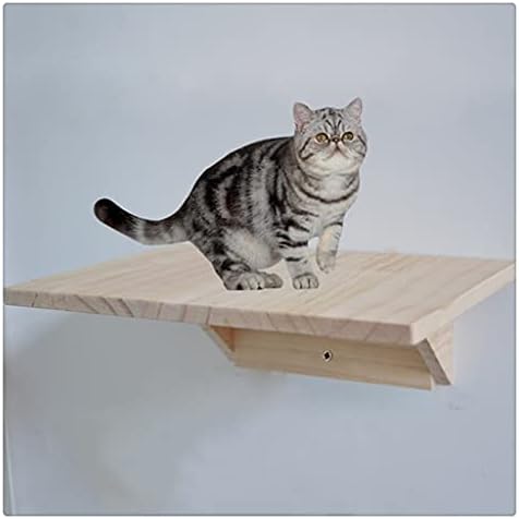 LEPSJGC zidni okvir za mačke penjački okvir mačke Drvo masivno drvo mačke jumping platforma zid uradi sam