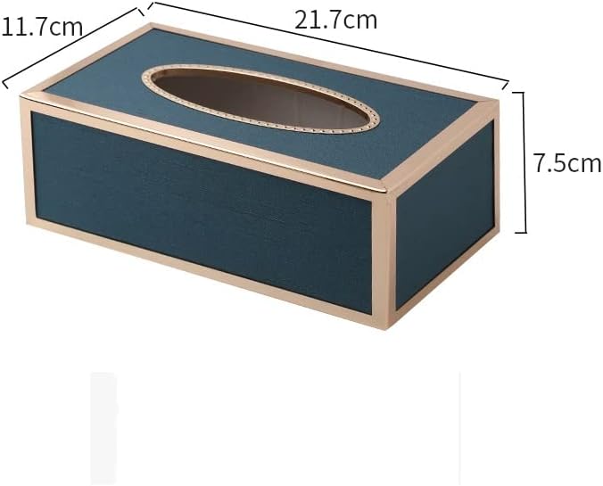 Gretd kožna kutija za tkiva u domaćinstvu dnevna soba Auto papir kutija pravokutnog pohrane kutija tkiva (boja: plava, veličina
