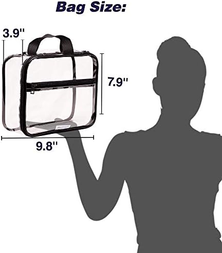Prozirna toaletna torba-PVC torba za šminkanje - velika prozirna kozmetička putna torbica - prozirna