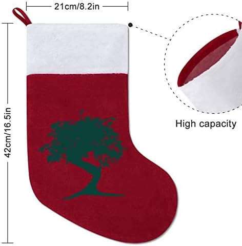 Japanski bonsai Tree Božić viseći čarape za čarape za Xmas Tree Kamin za kamin za odmor