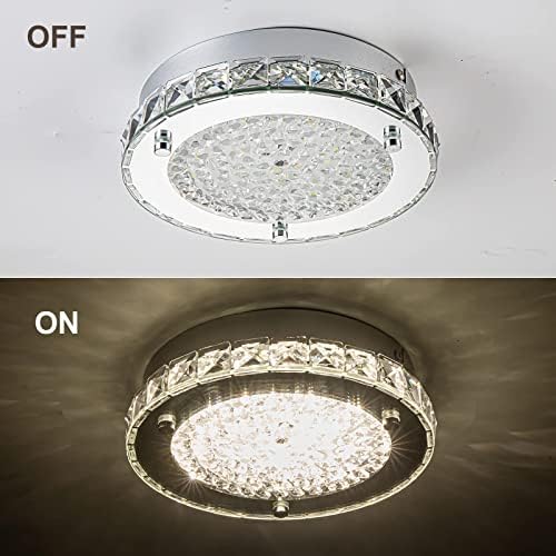 AUFLEL Flush Mount Stropni svijetli kristalni lusteri LED stropna svjetiljka Moderni svjetlosni