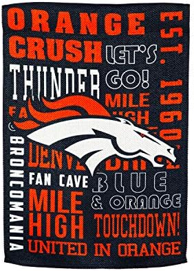 Denver Broncos Fan pravila zastava kuće - 28 x 44 inča