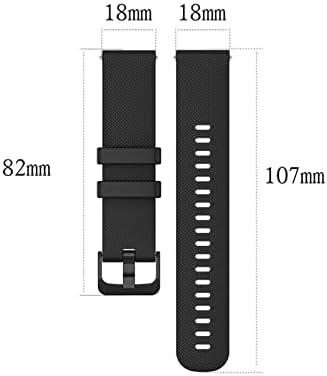 Hkts 20mm narukvica Narukvica za TicWatch E za Garmin Venu za Forerunner 645 Silikonski Smartwatch traka za sat