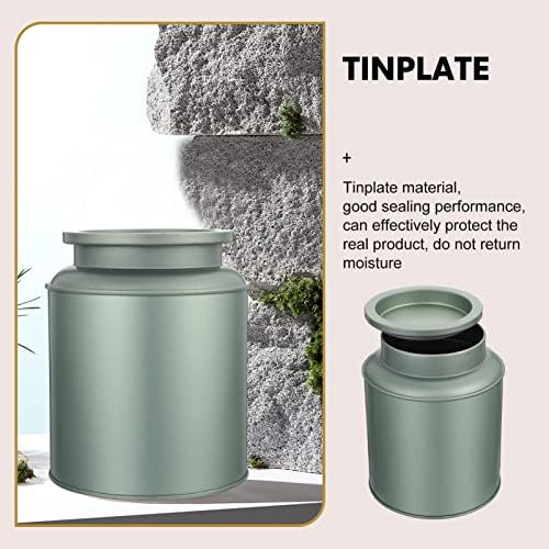 Doitool Party Favors Jar Tea Tin Canister Metal Tea Jar Tinplate Tin Can sa hermetičkim poklopcem