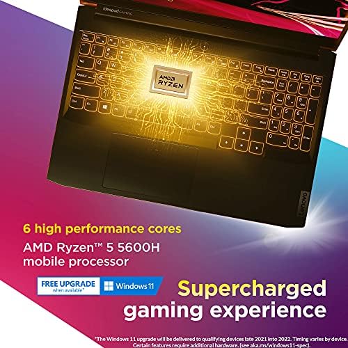 Lenovo IdeaPad Gaming 3 15 Laptop, 15.6& # 34; FHD ekran, AMD Ryzen 5 5600H, NVIDIA GeForce GTX 1650, 8GB RAM-a, 256GB memorije, Windows 10h