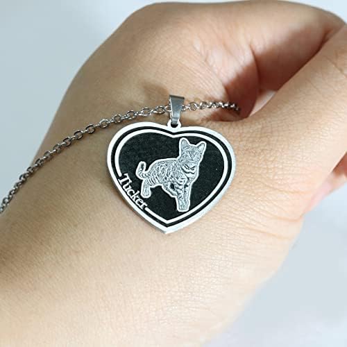 Mozhiben S925 ogrlica za mačcu za djevojčice Memorijalni poklon za godišnjice za pse Oblikovanje modnih