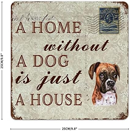 Smiješan metalni potpitnik za pse Dom bez psa nalazi se samo kućni bokser za kućne ljubimce
