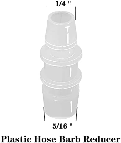 ANPTGHT 5/16 do 1/4 Adapter za cijevi reduktora reduktora crijeva, konektor za spajanje plastike