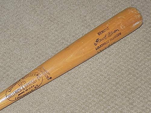 Hank Aaron H & B potpisao igru ​​Bat Atlanta Braves Hof JSA - autogramirani MLB šišmiši