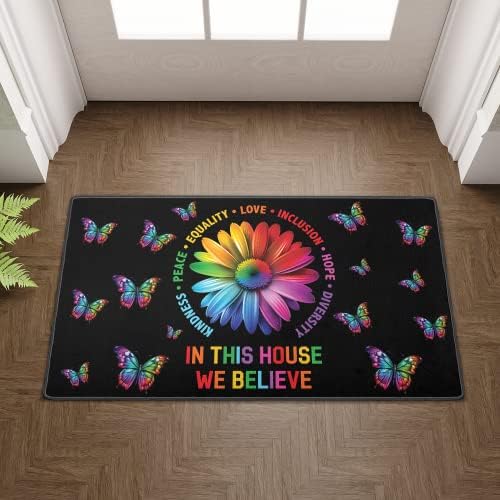 Leptir suncokret ljubaznost mir ravnopravnost Ljubav Inclusion nada Raznolikost Doormat 6 veličina