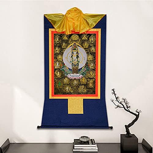 Gandhanra hiljadu naoružanih Avalokitesvara,Padmapani, Tibetanska Thangka slikarska Umjetnost, budistička Thangka