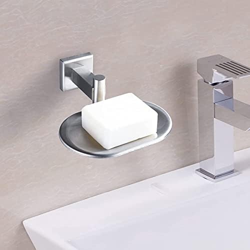 Leyden kupaonica toaletni jelo, srebrni držač sapuna za tuš od nehrđajućeg čelika zidni nosač brušeni nikl završni nikl