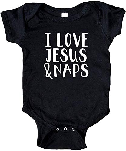 Volim Isus & Naps Baby Christian Oneyie Bodysuit za dječji dječji odjeću za djecu