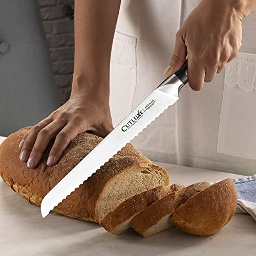 Cutluxe nož za hljeb, kuharski nož & nož za čišćenje-kovani visokougljični njemački čelik – pun Tang & amp; oštar kao žilet-Ergonomski dizajn ručke-Artisan serija
