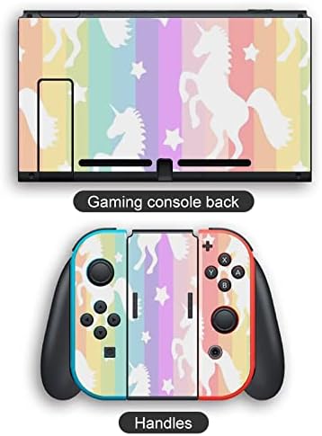 Slatka Rainbow Unicorns Switch naljepnica prilično uzorak Full Wrap zaštita kože za Nintendo Switch za Switch