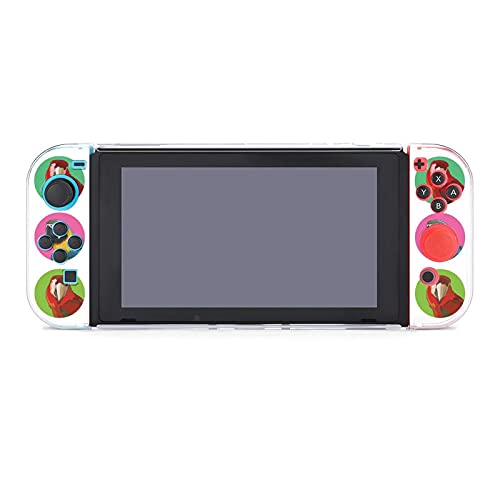 Futrola za Nintendo Switch, okrugle naljepnice sa Ara papagajima od pet komada postavlja zaštitni poklopac futrola za konzole za igre za Switch