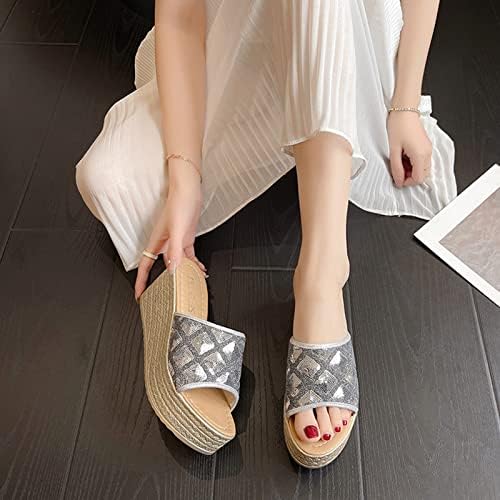 Sandale za žene Dressy Ljetni klinovi prozračne cipele za vjengene pete cipele sa sandale pješačke pješačke cipele