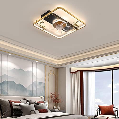 Yvamnad Moderni luksuzni podesivi stropni ventilatorski daljinski upravljač 3 temperature boje LED