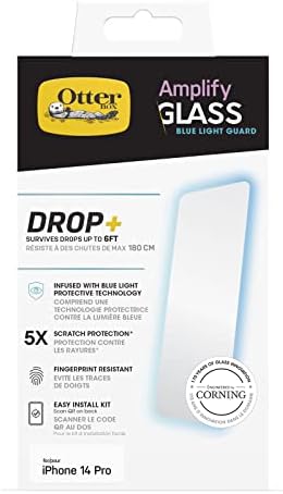OtterBox AMPLIFY GLASS antimikrobno plavo svjetlo zaštitnik ekrana za iPhone 14 Pro Max