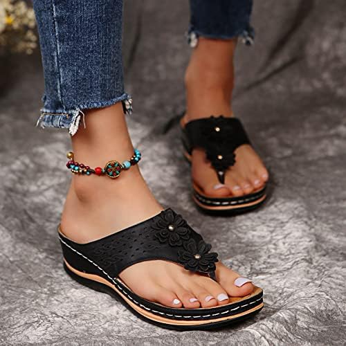 Flip sandale Roman T o udobnim klipnim kopnom otvorene sandale sa lučnim kaišnim prstima Slider Ljetne žene s cipele Sandale
