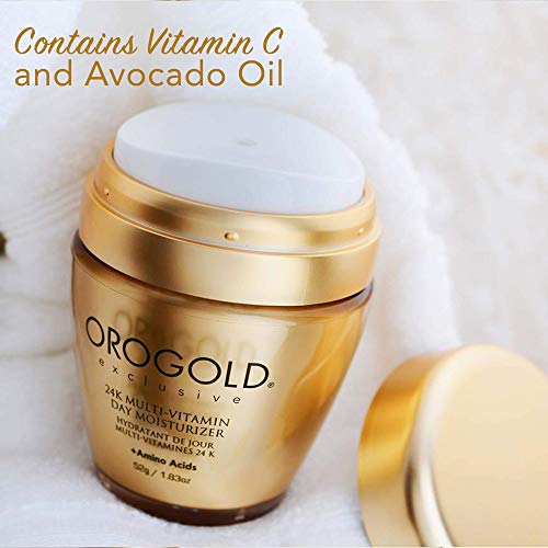 OROGOLD 24k multivitaminska dnevna krema i oro Gold 24k vitamin C pena za čišćenje lica, Set od 2
