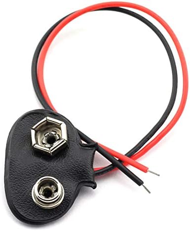 DZS Elec 6kom 15cm 9V baterija Snap konektor Clip lead Wire eksperimentalni baterija Snap Power kabel za Arduino projekta ili LED Light Bar
