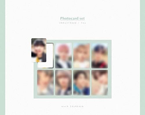 KQ ENT. Ateez - 1. photobook [ode za mlade] + Dodatni fotokalistički set K-pop merch idol, 230 x 300 x 30 mm