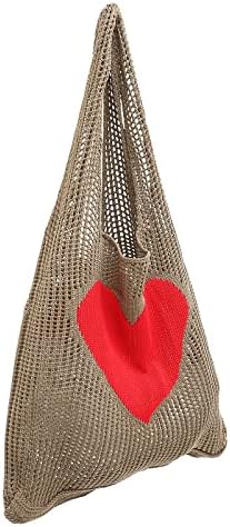 TENDYCOCO torba za kupovinu namirnica za višekratnu upotrebu mrežasta pletena torba za voće od srca