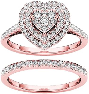 2023 Novi dijamantni prsten za prsten punog oblika modne rezbarenje šuplje Diamond Love Prstenje
