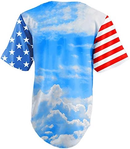 Modna ženska patriotska majica u Sjedinjenim Državama američke ispisane bluze američke zastave prugaste ljetne vrhove