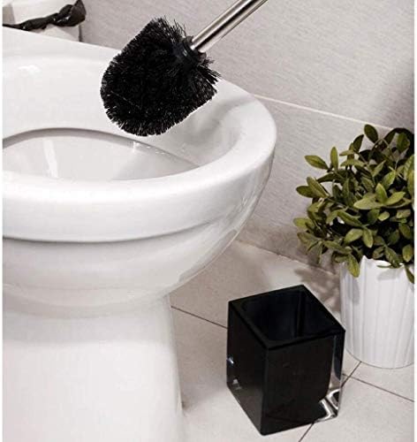 GUOJM toaletna četka sa držačem WC školjka i nosača kupaonica WC WC WC četka za goat za tih od nehrđajućeg čelika Ručica mekana kosa