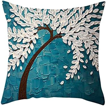 TODOZO Cotton Linen throw Cover dekorativno ulje Painting Crno drvo i jastuk Case Home jastučnica