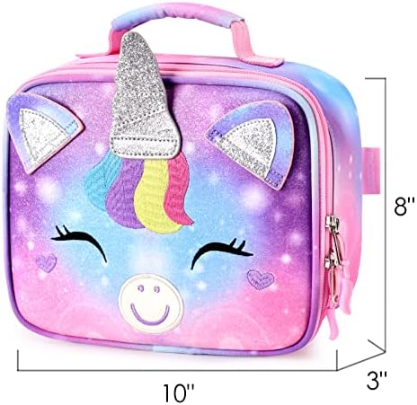 Mibasies Unicorn torba za ručak i ruksak za djevojčice