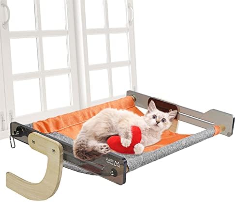 CPSUN krevet za pse mačka prozor smuđ viseća mreža 44x37x18cm viseća mreža za mačke za kućne mačke sigurnost sjedala za kućne ljubimce drži velike mačke