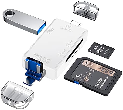 Čitač SD kartica za Android, Micro SD kartica za USB Adapter, USB C čitač SD kartica za čitač memorijskih kartica kamere, Wansurs čitač SD kartica za PC Telefonske jastučiće