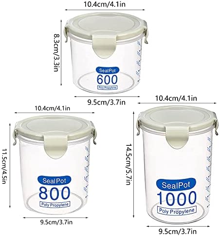 Yiser 2022 kontejneri za skladištenje hrane 3 boje kombinacija 1000ml kuhinjska kutija za odlaganje zapečaćena posuda za čuvanje hrane plastična posuda za čuvanje kuhinje mali plastični kontejneri sa poklopcima