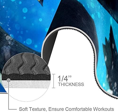 Siebzeh Underwater Cute Penguins Swimming Premium Thick Yoga Mat Eco Friendly Rubber Health & amp; fitnes Non