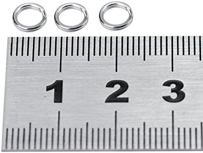 Acogedor 50pcs / 100pcs 4 -10 nehrđajući čelik Ribolov Split prstenovi Dvostruki petlji metalni krug namamljuvši