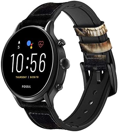 CA0149 lubala lica Grim žetelica kožna pametna sat traka za fosilni hibridni smartwatch nate, hibridne HR Latitude, hibridni smartWatch veličine veličine