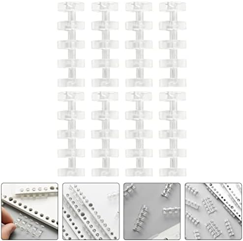 Nuobesty DIY Scrapbook 8pcs Binder za vez za notebook zanat za obnavljanje plastike Pet rupa Segmentirani vezivači Rezervirajte labavi list za kućne uredske škole ScrapBook albume