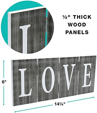 Excallo Global Products Grey Woodgrain šarkeni šarkirani znak, četiri stila na raspolaganju, izdržljiva