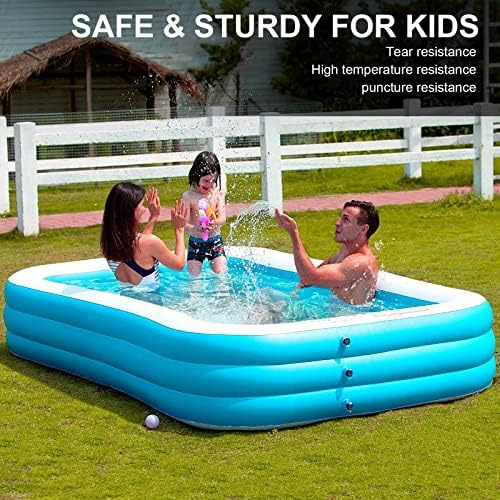 Bazen na naduvavanje-120 X 72 X 22 zadebljani porodični bazen na naduvavanje pune veličine za decu i