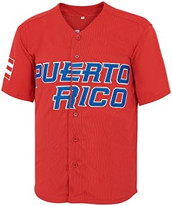 # 9 Baez Puerto Rico World Game Classic Muškarci Baseball Jersey Stitched S-XXXL
