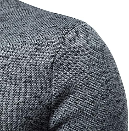Muški topli džemper jesen zimski kornjač dugih rukava dugih rukava košulja bluza sa zatvaračem na vrhu džemper