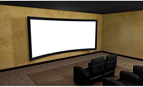 WSSBK 4K 16: 9 bijeli tkani akustični prozirni prilagođavanje HD 3D zakrivljenog ekranskog ekrana projektora za fiksni okvir za ekran kućnog kina