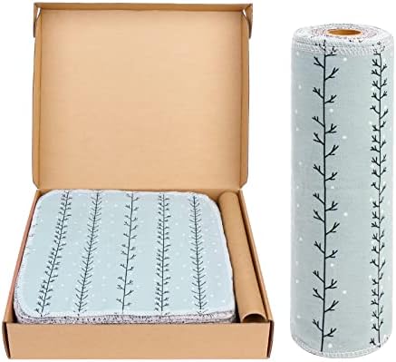 UNIMEIX 24 pakovanja papirnih ručnika za višekratnu upotrebu periva rolna nula otpada salvete za višekratnu upotrebu ekološki prihvatljivi ručnici bez papira za Kichen, čišćenje