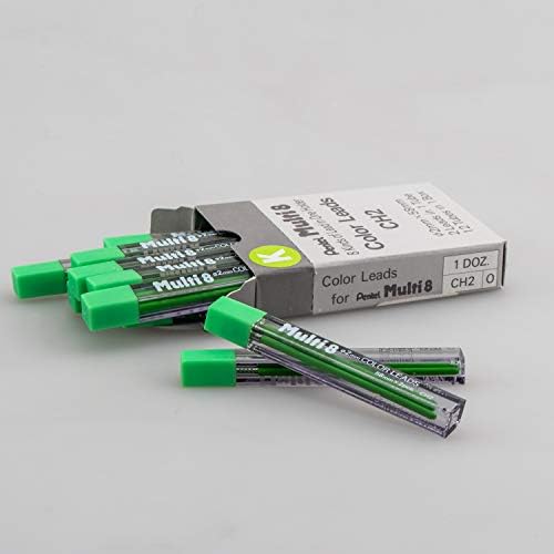 Pentel Arts 8 boja olovka za olovke, svijetlo zelena, 24 komada olova