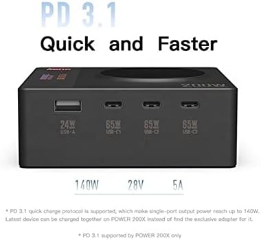 Multifunkcionalni 5-Port 200W QC3.0 Desktop brzo punjenje kompatibilno sa IPad mobilni telefon Fast Charger
