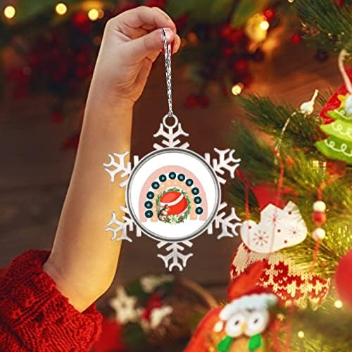 Boho Rainbow Rabbit Ball ukrasi za pahuljice Lopta ukrasi za božićno drvce personalizirani Božićni ukrasi 2022